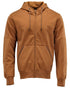 Nut Brown Coloured Mascot Workwear Mens Customized Hoodie With Windproof Membrane on white background 