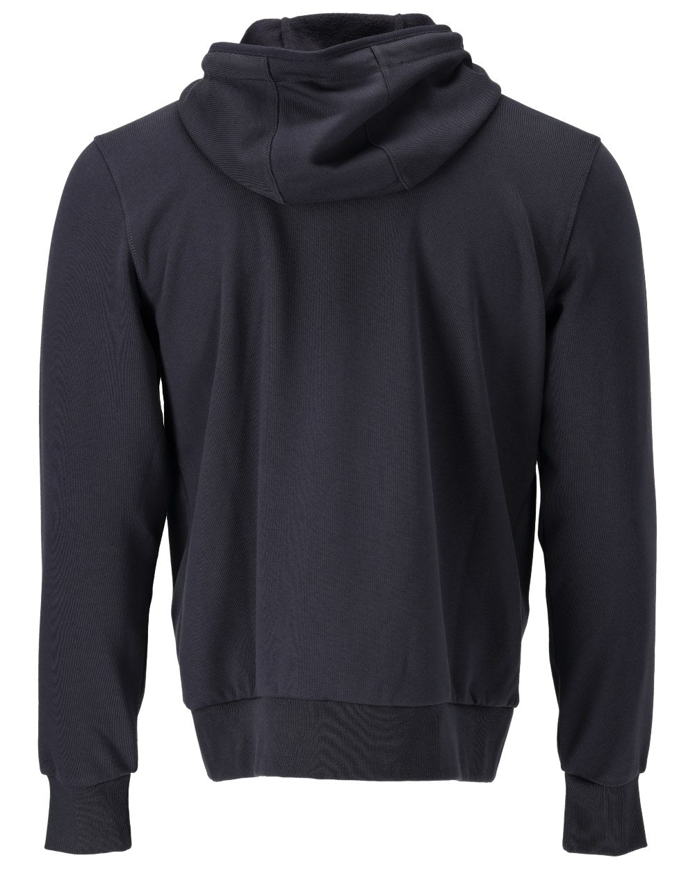 Dark Navy Coloured Mascot Workwear Mens Customized Hoodie With Zipper on white background 