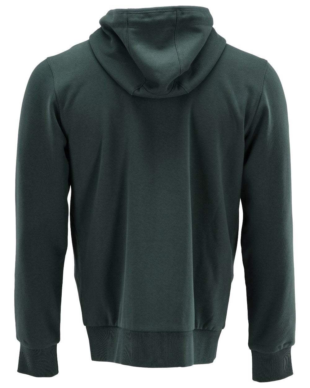 Forest Green Coloured Mascot Workwear Mens Customized Hoodie With Zipper on white background 