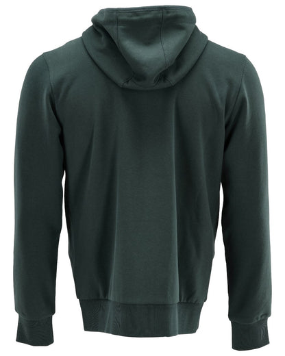Forest Green Coloured Mascot Workwear Mens Customized Hoodie With Zipper on white background 