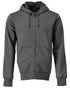 Stone Grey Coloured Mascot Workwear Mens Customized Hoodie With Zipper on white background 