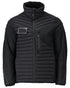Black Coloured Mascot Workwear Mens Customized Lightweight Breathable Jacket on white background 