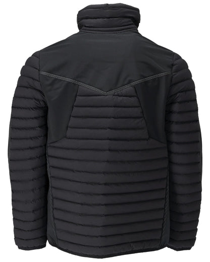 Black Coloured Mascot Workwear Mens Customized Lightweight Breathable Jacket on white background 