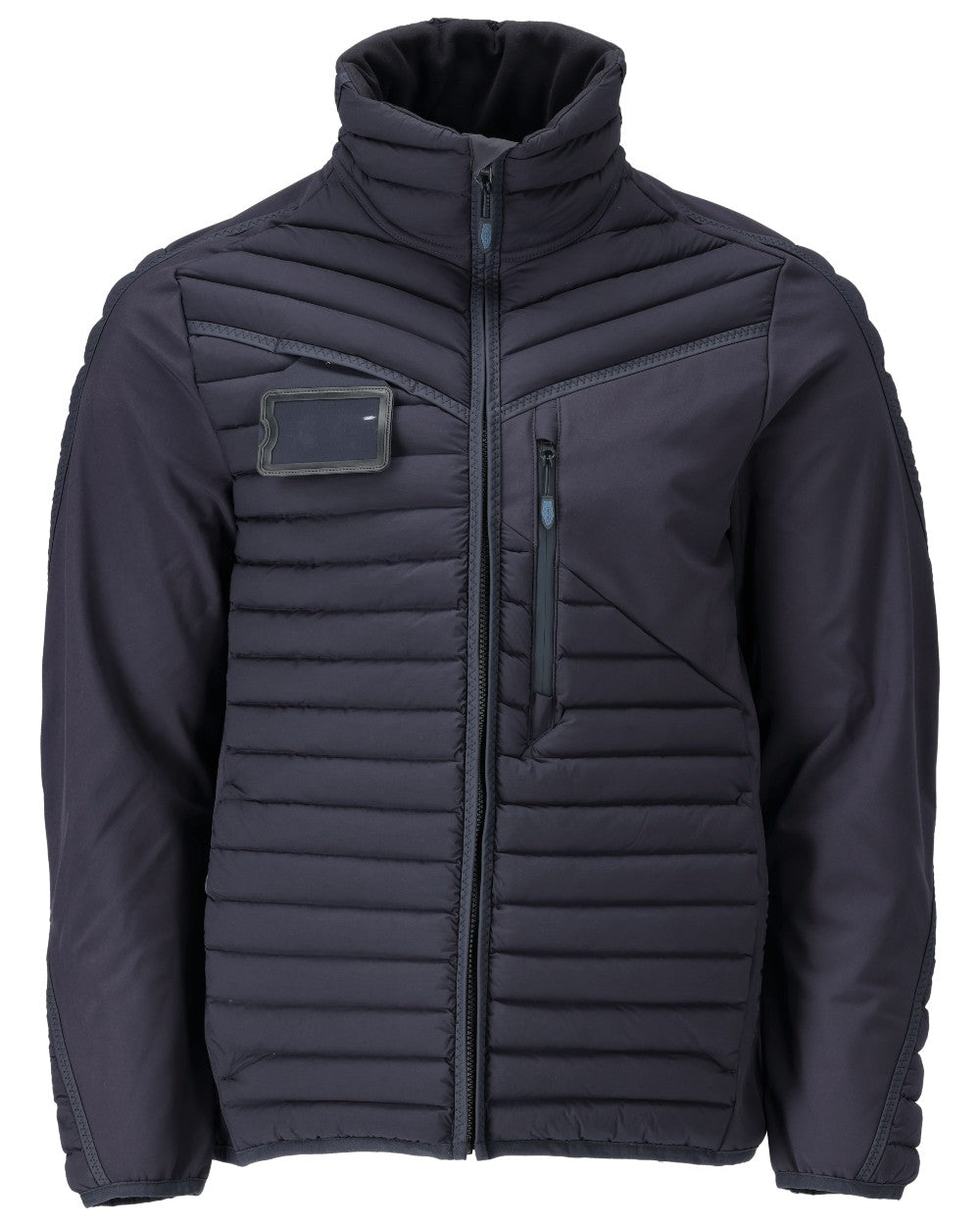 Dark Navy Coloured Mascot Workwear Mens Customized Lightweight Breathable Jacket on white background 