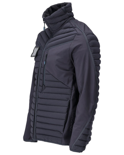 Dark Navy Coloured Mascot Workwear Mens Customized Lightweight Breathable Jacket on white background 