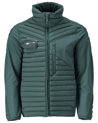 Forest Green Coloured Mascot Workwear Mens Customized Lightweight Breathable Jacket on white background 