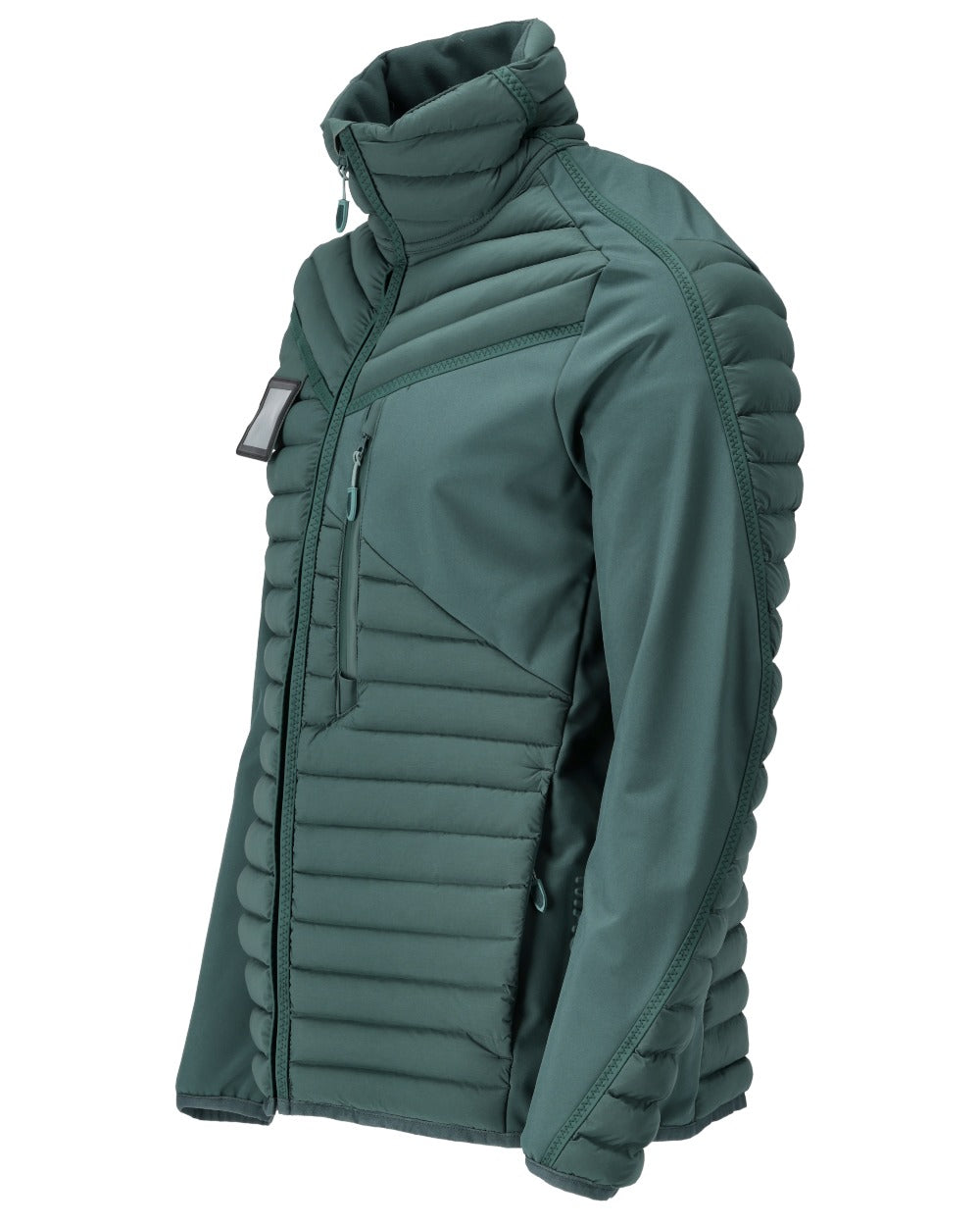 Forest Green Coloured Mascot Workwear Mens Customized Lightweight Breathable Jacket on white background 