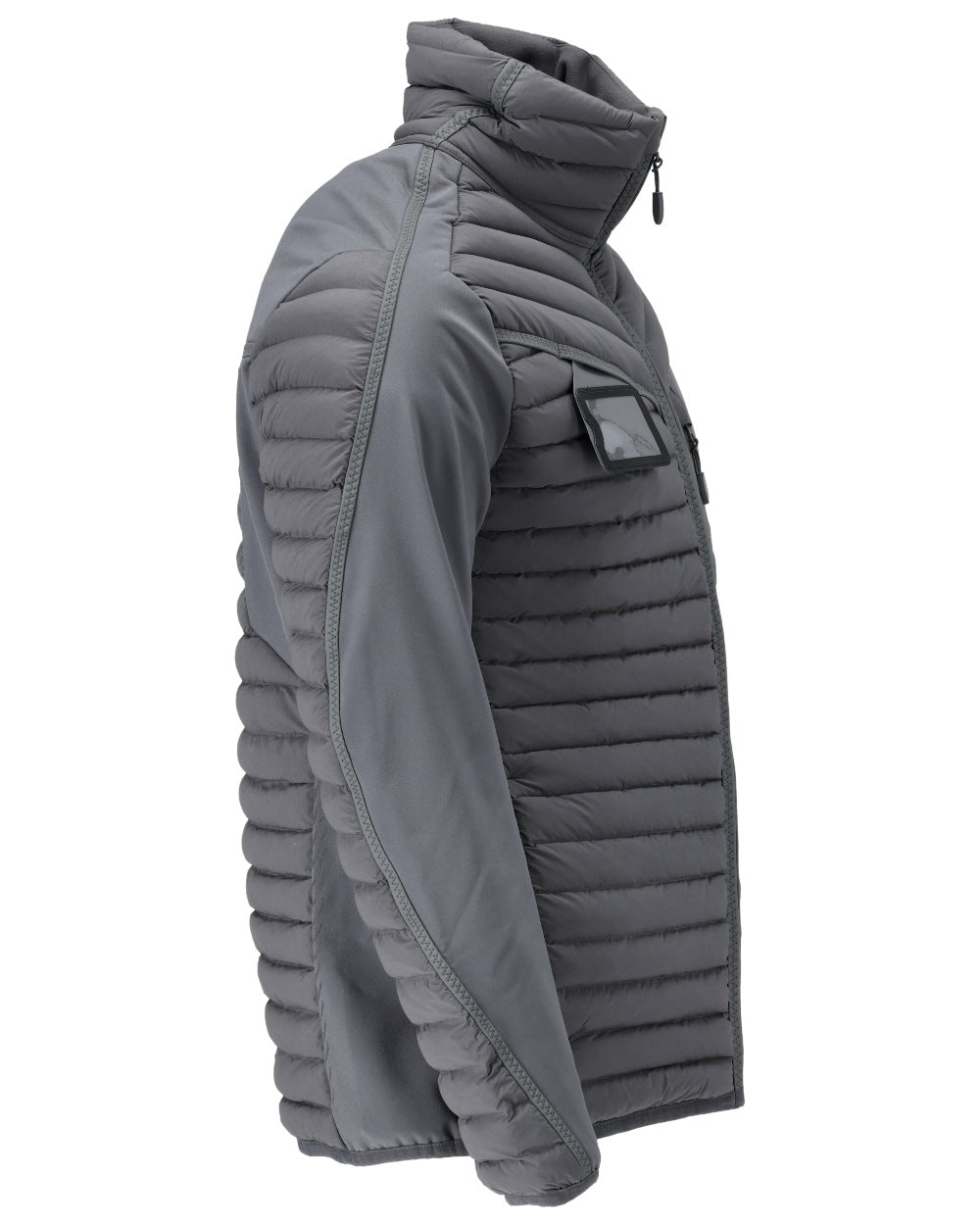 Stone Grey Coloured Mascot Workwear Mens Customized Lightweight Breathable Jacket on white background 