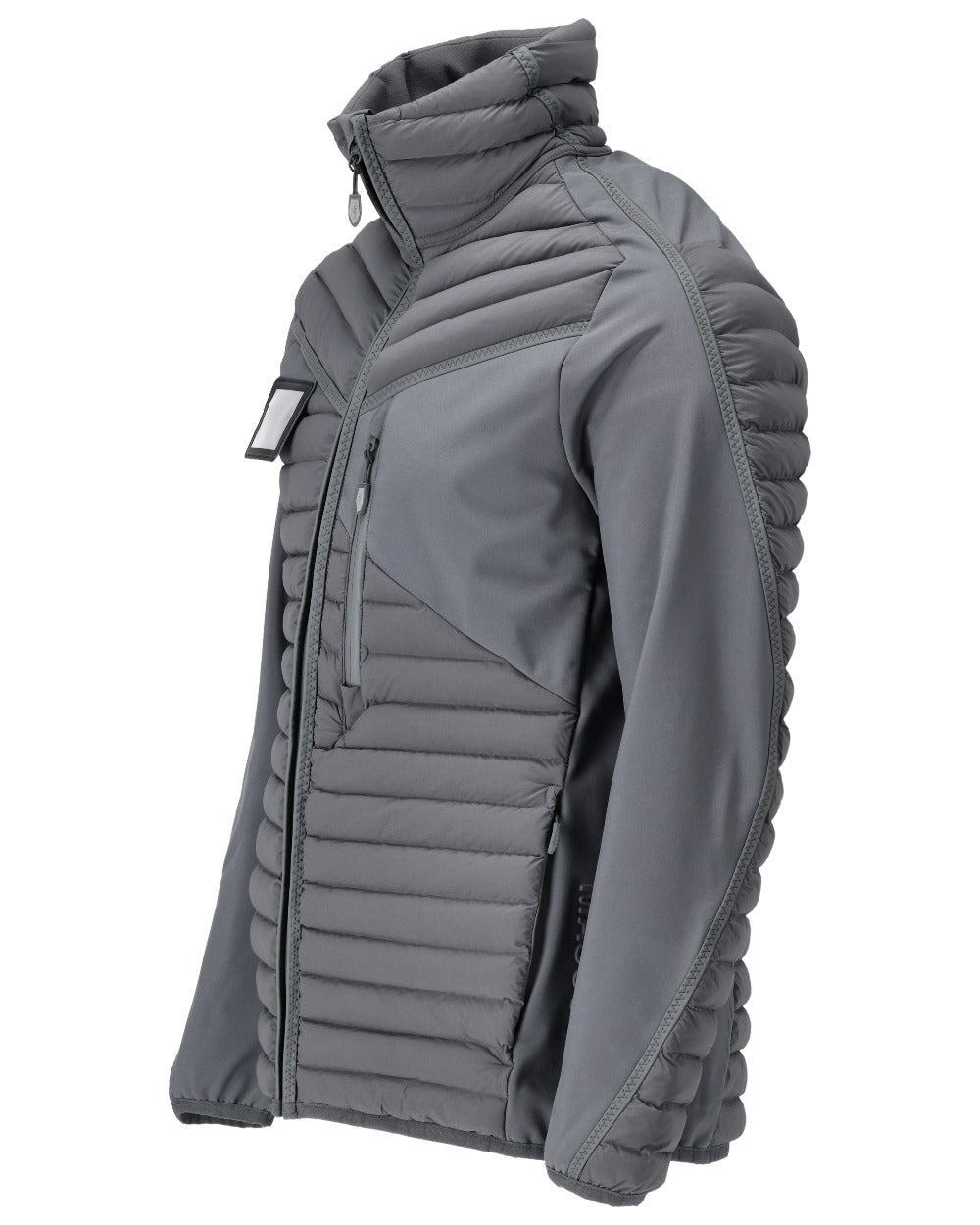 Stone Grey Coloured Mascot Workwear Mens Customized Lightweight Breathable Jacket on white background 