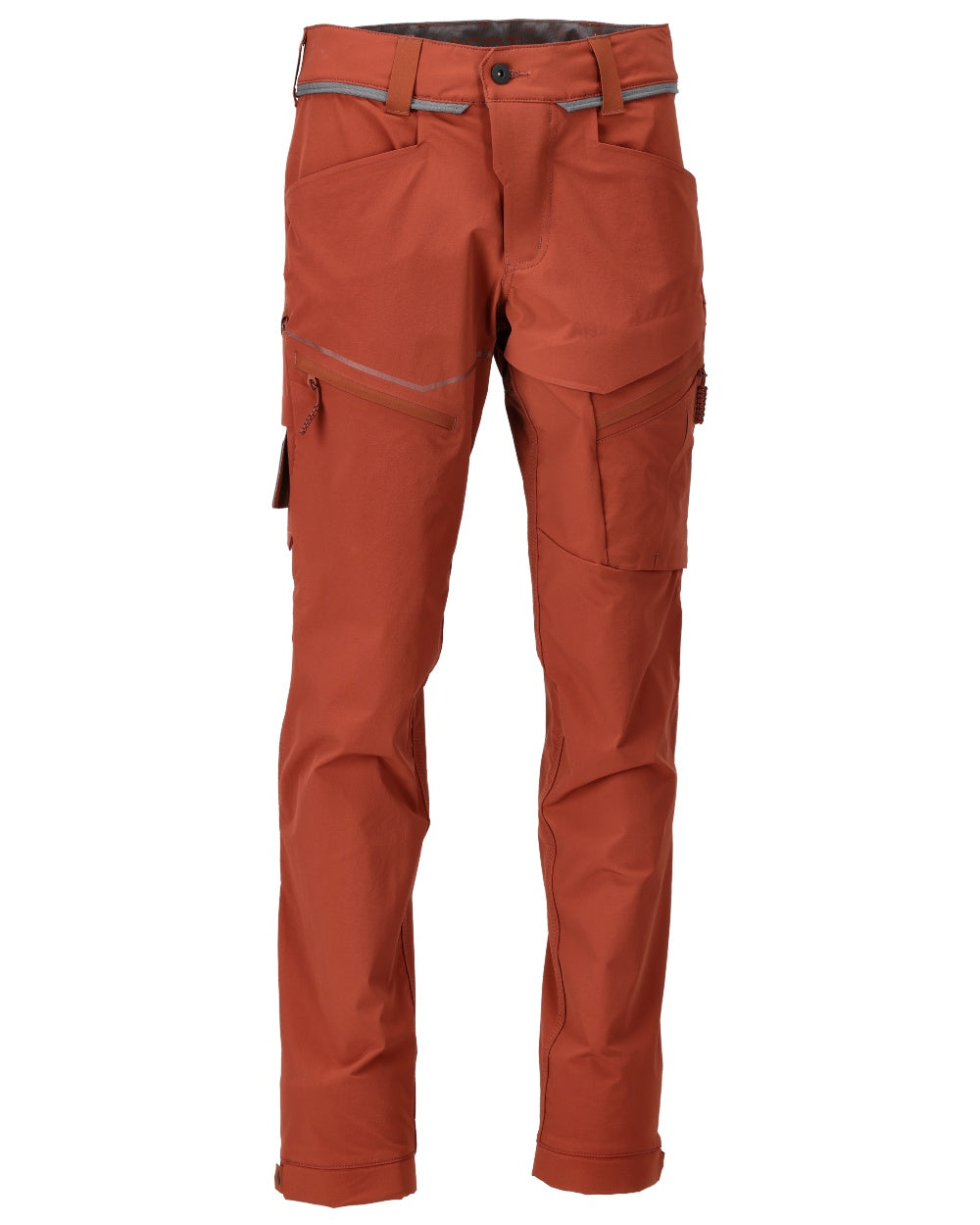 Autumn Red Coloured Mascot Workwear Mens Customized Lightweight Functional Trousers on white background 