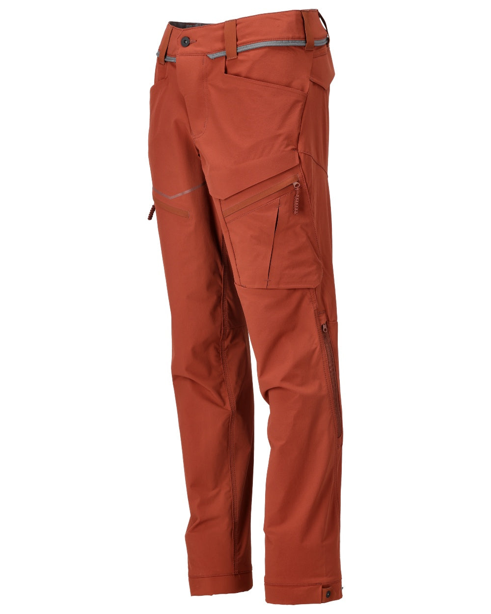 Autumn Red Coloured Mascot Workwear Mens Customized Lightweight Functional Trousers on white background 