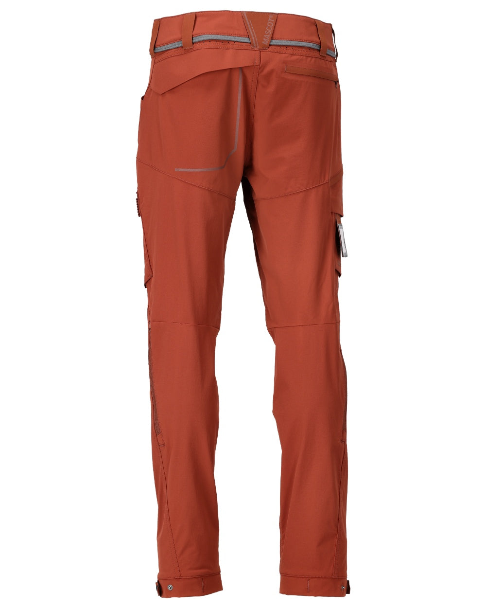 Autumn Red Coloured Mascot Workwear Mens Customized Lightweight Functional Trousers on white background 