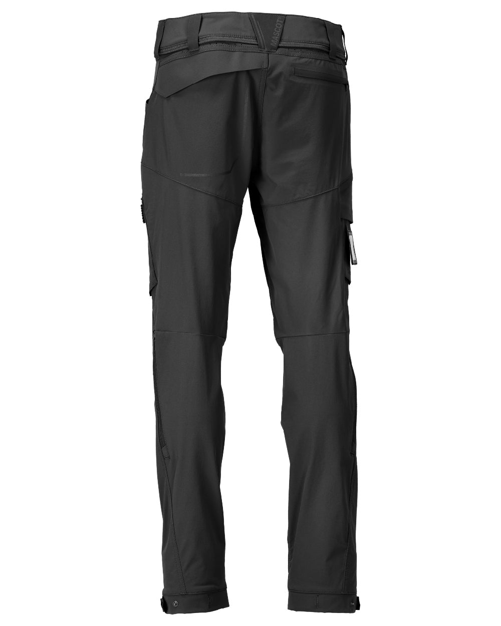 Black Coloured Mascot Workwear Mens Customized Lightweight Functional Trousers on white background 