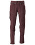 Bordeaux Coloured Mascot Workwear Mens Customized Lightweight Functional Trousers on white background 