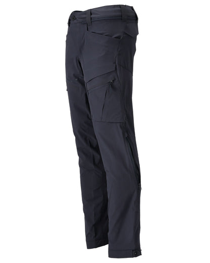 Dark Navy Coloured Mascot Workwear Mens Customized Lightweight Functional Trousers on white background 