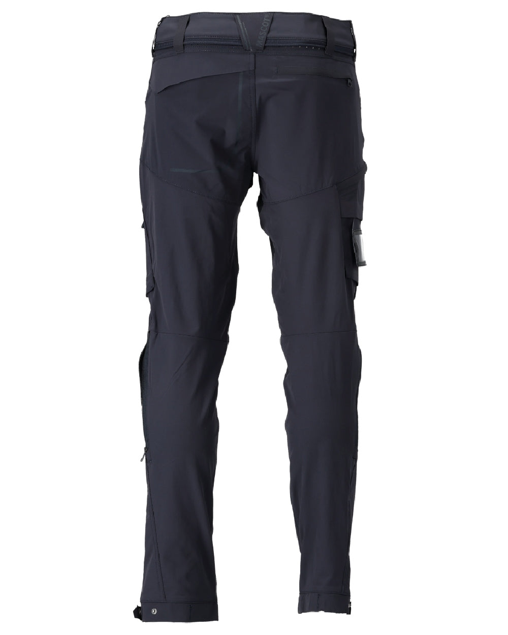 Dark Navy Coloured Mascot Workwear Mens Customized Lightweight Functional Trousers on white background 
