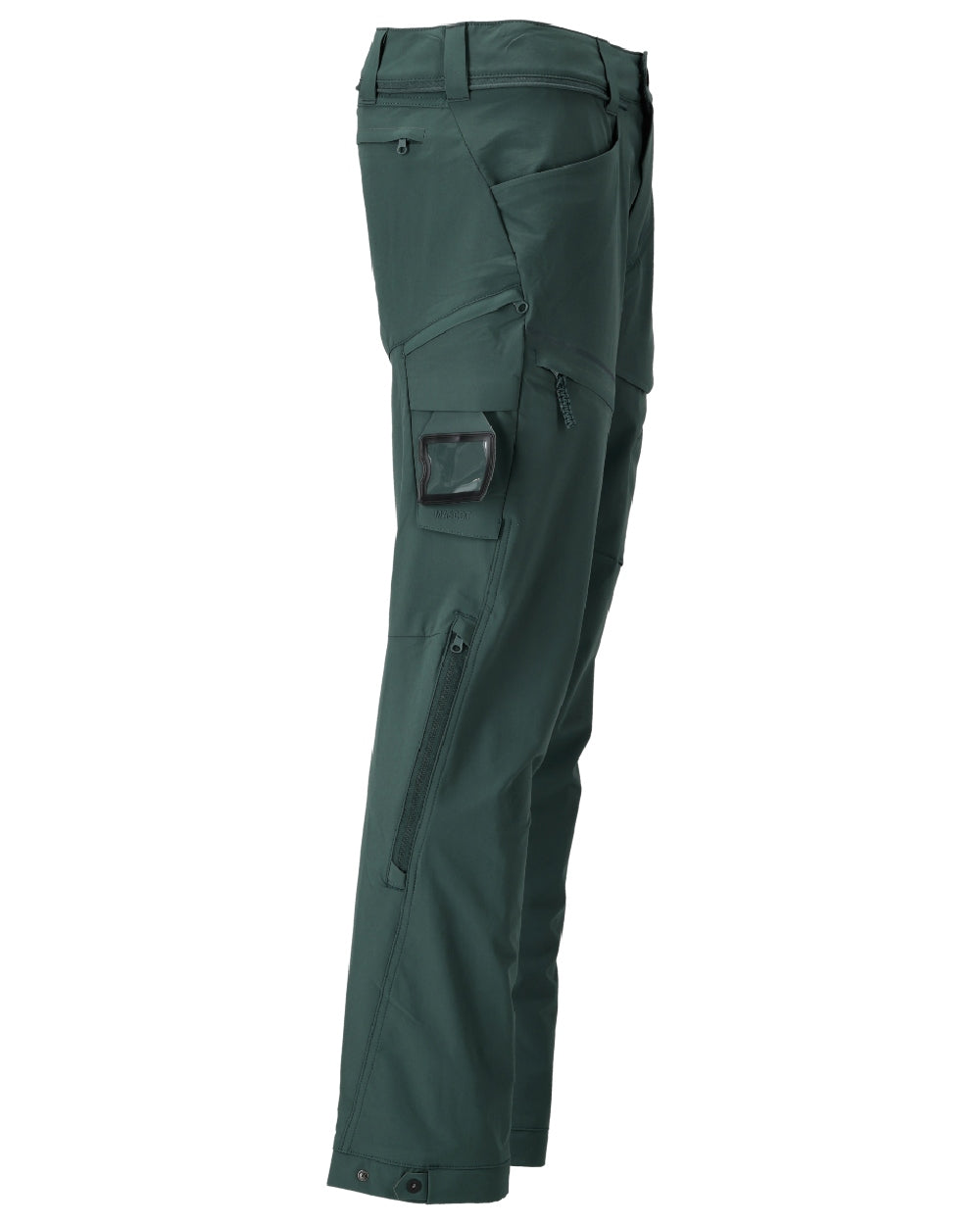 Forest Green Coloured Mascot Workwear Mens Customized Lightweight Functional Trousers on white background 
