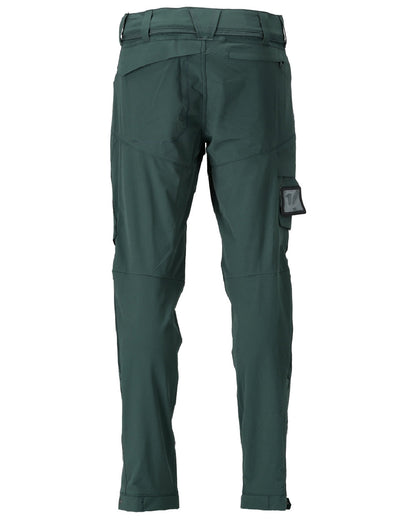 Forest Green Coloured Mascot Workwear Mens Customized Lightweight Functional Trousers on white background 