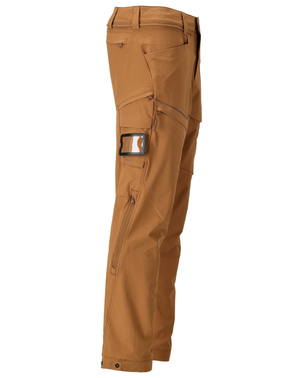Nut Brown Coloured Mascot Workwear Mens Customized Lightweight Functional Trousers on white background 