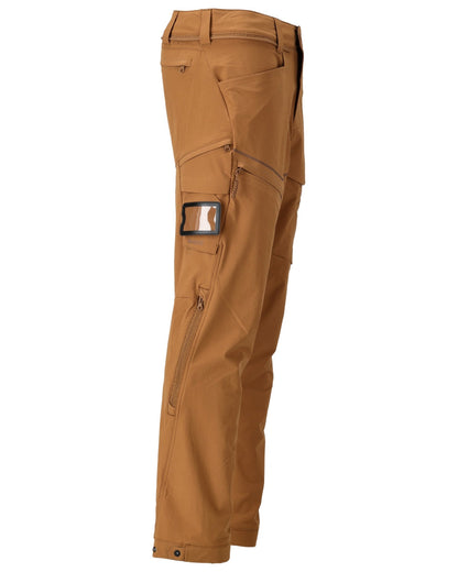 Nut Brown Coloured Mascot Workwear Mens Customized Lightweight Functional Trousers on white background 