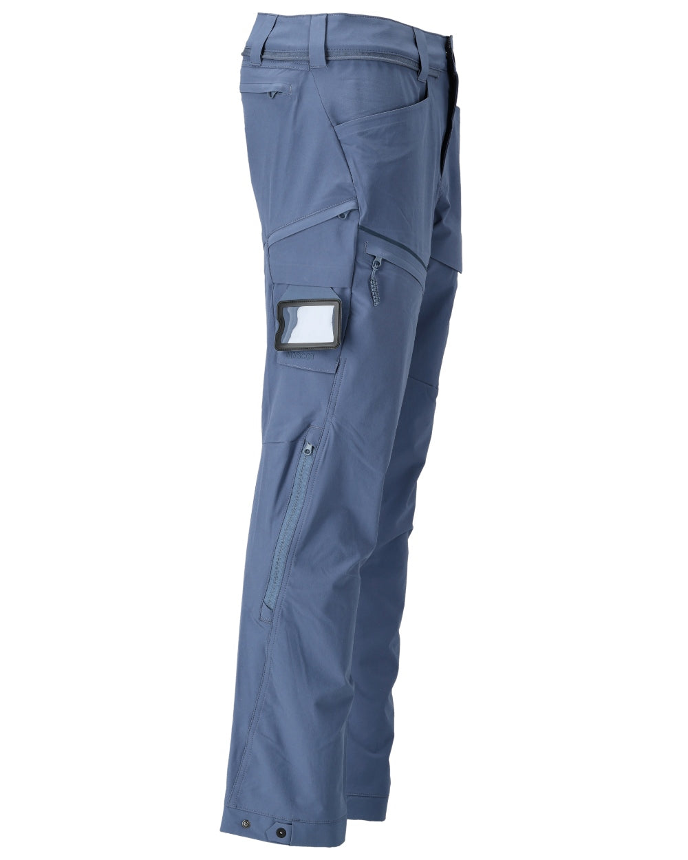 Stone Blue Coloured Mascot Workwear Mens Customized Lightweight Functional Trousers on white background 