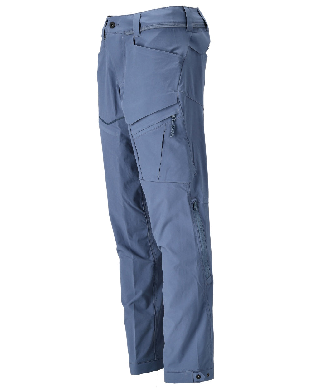 Stone Blue Coloured Mascot Workwear Mens Customized Lightweight Functional Trousers on white background 
