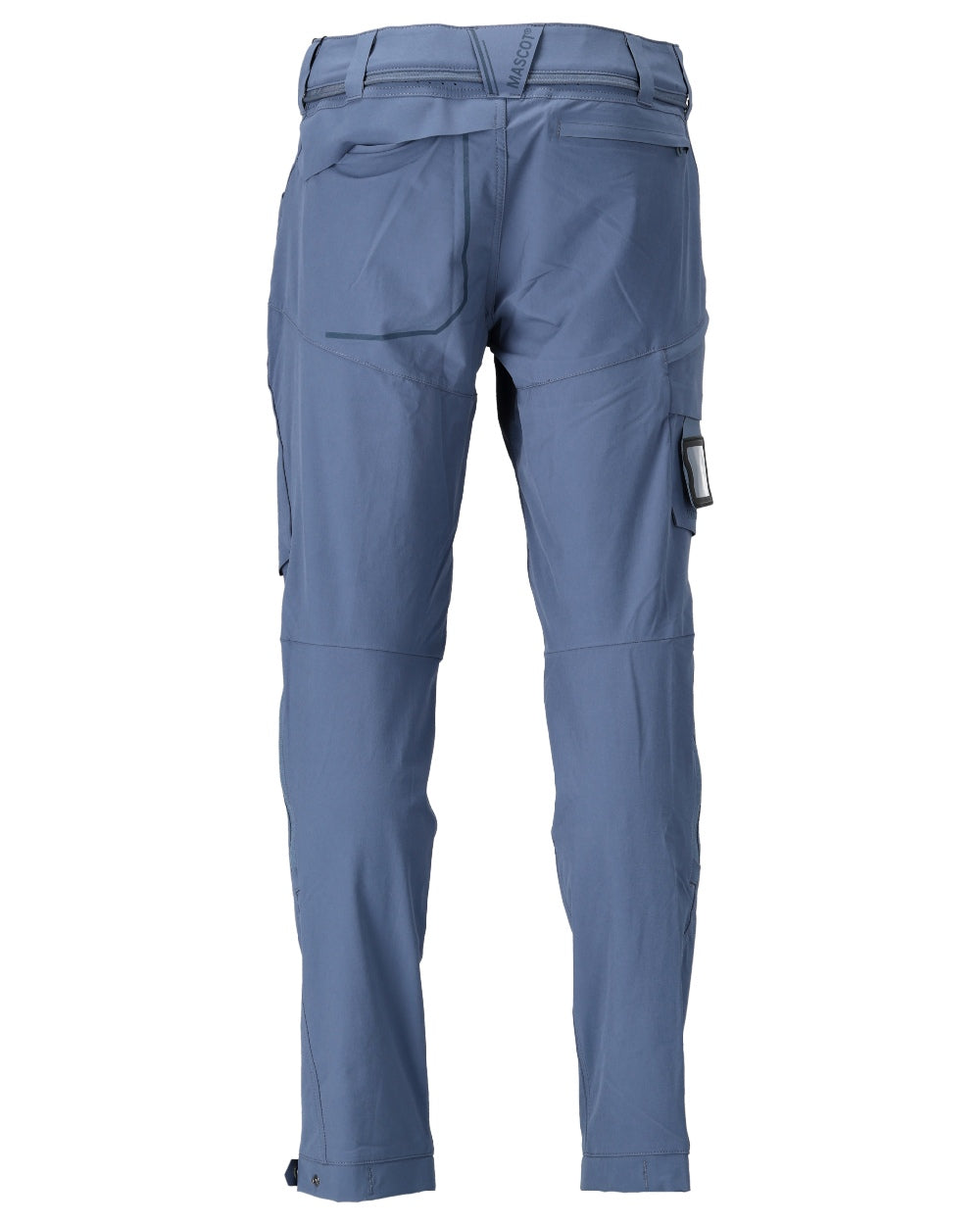 Stone Blue Coloured Mascot Workwear Mens Customized Lightweight Functional Trousers on white background 
