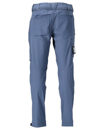 Stone Blue Coloured Mascot Workwear Mens Customized Lightweight Functional Trousers on white background 