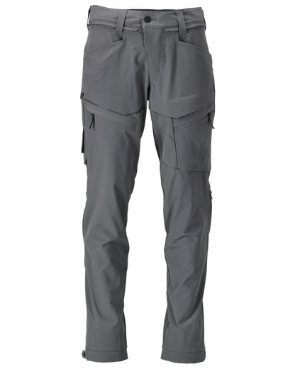 Stone Grey Coloured Mascot Workwear Mens Customized Lightweight Functional Trousers on white background 