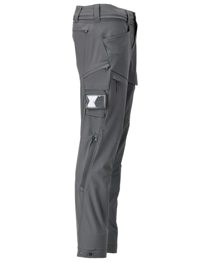 Stone Grey Coloured Mascot Workwear Mens Customized Lightweight Functional Trousers on white background 