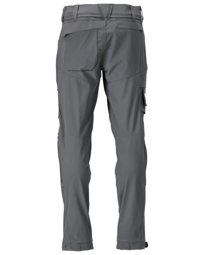 Stone Grey Coloured Mascot Workwear Mens Customized Lightweight Functional Trousers on white background 