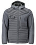 Stone Grey Coloured Mascot Workwear Mens Customized Lightweight Jacket With Hood on white background 