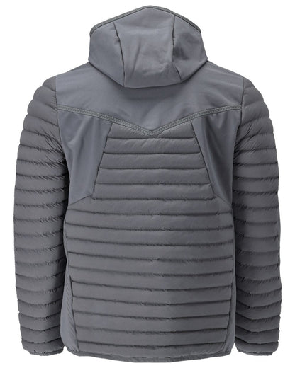 Stone Grey Coloured Mascot Workwear Mens Customized Lightweight Jacket With Hood on white background 