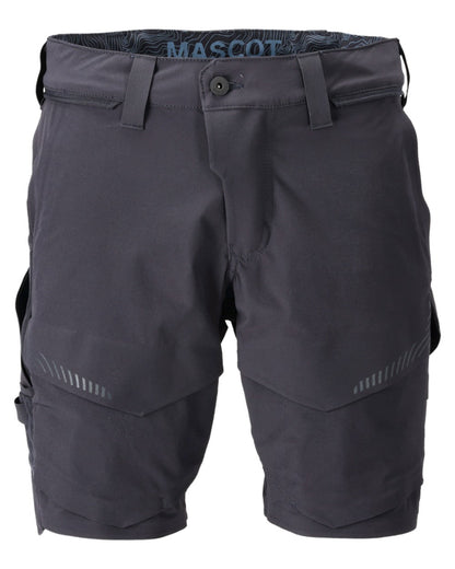 Dark Navy Coloured Mascot Workwear Mens Customized Lightweight Shorts on white background 