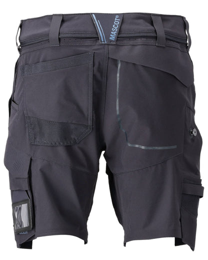Dark Navy Coloured Mascot Workwear Mens Customized Lightweight Shorts on white background 