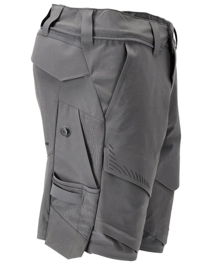 Stone Grey Coloured Mascot Workwear Mens Customized Lightweight Shorts on white background 