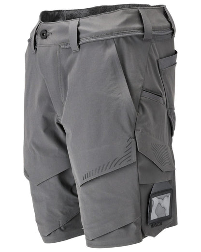 Stone Grey Coloured Mascot Workwear Mens Customized Lightweight Shorts on white background 