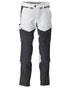 White Stone Grey Coloured Mascot Workwear Mens Customized Lightweight Trousers With Kneepad Pockets on white background 