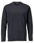 Black Coloured Mascot Workwear Mens Customized Long Sleeved T-Shirt on white background 