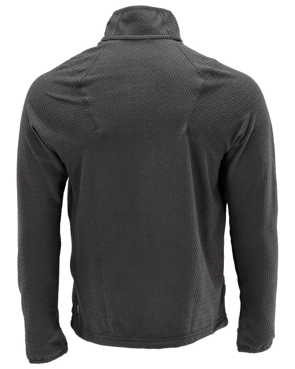Stone Grey Coloured Mascot Workwear Mens Customized Microfleece Jumper With Half Zip on white background 