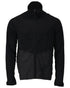 Black Coloured Mascot Workwear Mens Customized Microfleece Jumper With Zipper on white background 