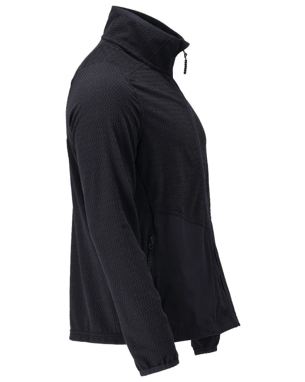 Dark Navy Coloured Mascot Workwear Mens Customized Microfleece Jumper With Zipper on white background 