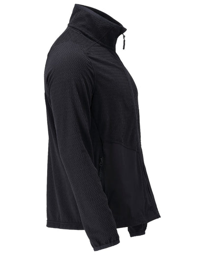 Dark Navy Coloured Mascot Workwear Mens Customized Microfleece Jumper With Zipper on white background 