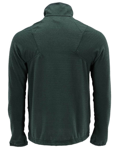 Forest Green Coloured Mascot Workwear Mens Customized Microfleece Jumper With Zipper on white background 