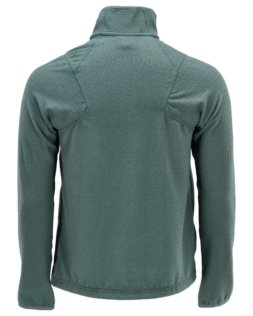 Light Forest Green Coloured Mascot Workwear Mens Customized Microfleece Jumper With Zipper on white background 