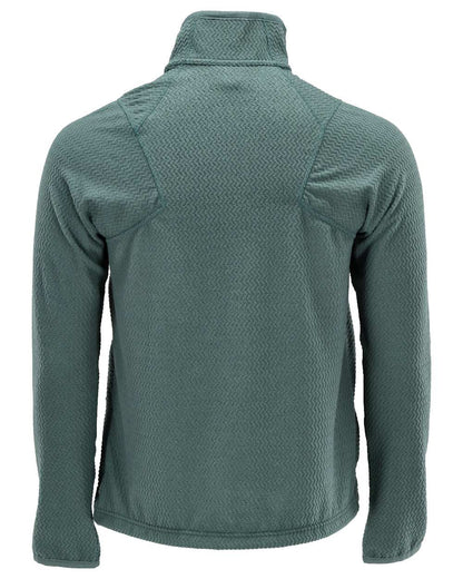Light Forest Green Coloured Mascot Workwear Mens Customized Microfleece Jumper With Zipper on white background 