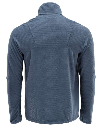 Stone Blue Coloured Mascot Workwear Mens Customized Microfleece Jumper With Zipper on white background 