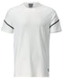 White Coloured Mascot Workwear Mens Customized Modern Fit Short Sleeve T-Shirt on white background 