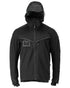 Black Coloured Mascot Workwear Mens Customized Outer Shell Jacket on white background 