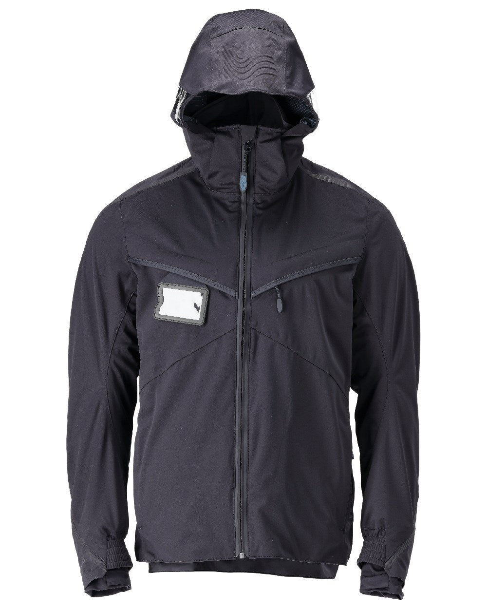 Dark Navy Coloured Mascot Workwear Mens Customized Outer Shell Jacket on white background 